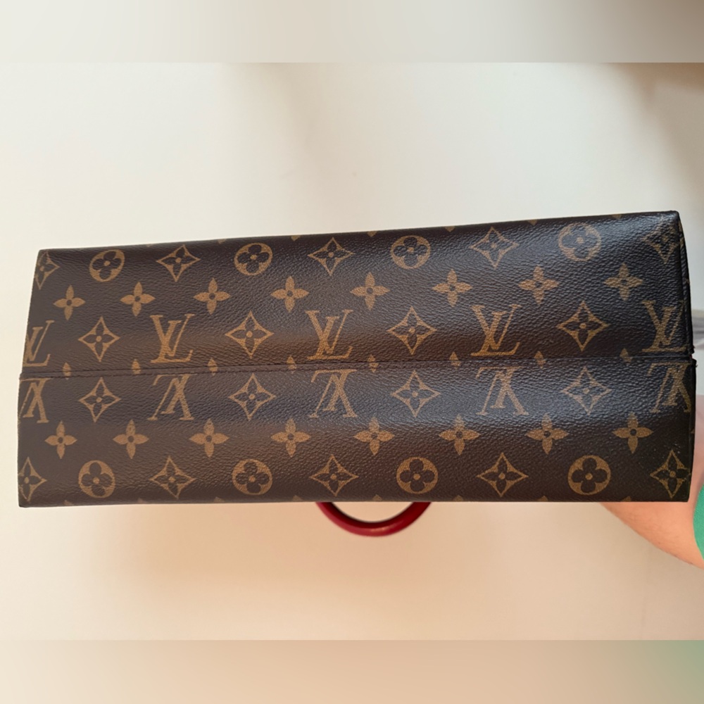 LOUIS VUITTON MONOGRAM RED TWO WAY BAG - Picture 4 of 4